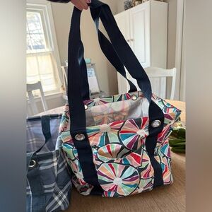 TWO Colorful Patterned Tote Bag